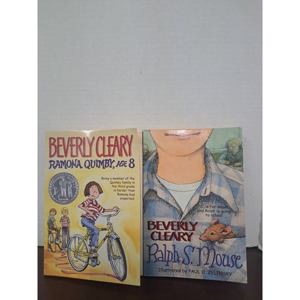 Lot Of 2 Beverly Cleary Vintage Paperback Books Ramona Quimby Age 8 And Ralph S.